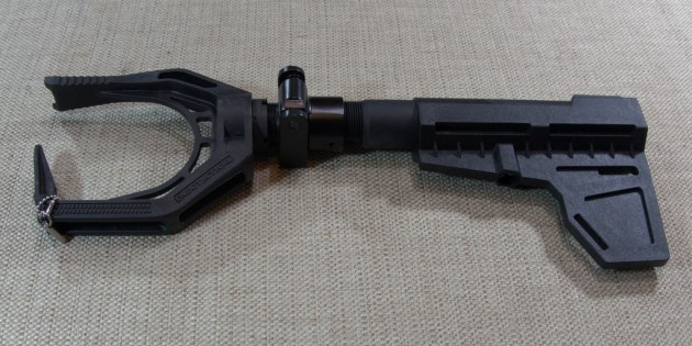 Folding Stock Mechanism on an ENDO Glock Stock Adapter Folding Stock Mechanism on an ENDO Glock Stock Adapter